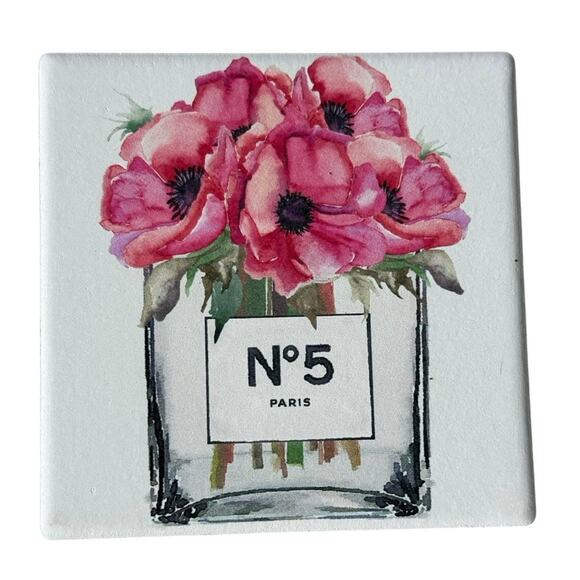 Amanda Greenwood Couture Ceramic Coasters Luxury Designer Inspired Glam Gift Set - Picture 8 of 9